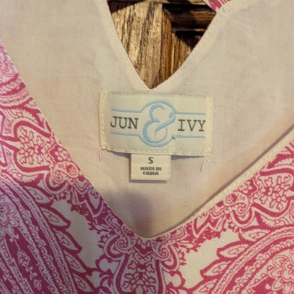 Pink and White Spaghetti Strap Slip Mini Dress - Picture 5 of 12